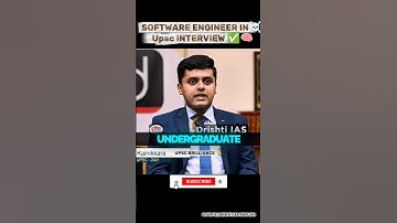 SOFTWARE ENGINEER😱🧠IN UPSC Interview||SCHITTEREND ANTWOORD!! #upsc #motivatie #viraal #shorts #fyp
