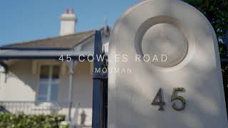 45 Cowles Road, Mosman