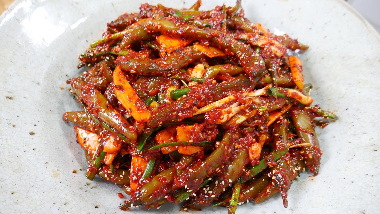 고추장아찌무침 ( Korean Style Green Chili Pepper Pickles ) YouTube
