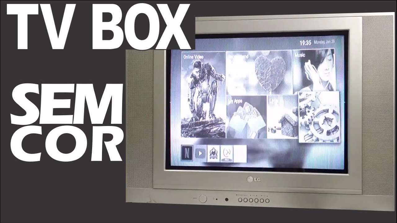 TV BOX PRETO E BRANCO EM TV DE TUBO - MUITO FÁCIL SIMPLES