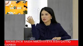 Shoshilinch Saida Mirziyoyeva Sevimli telikanalidagi seriallar haqida qattiq gapirdi