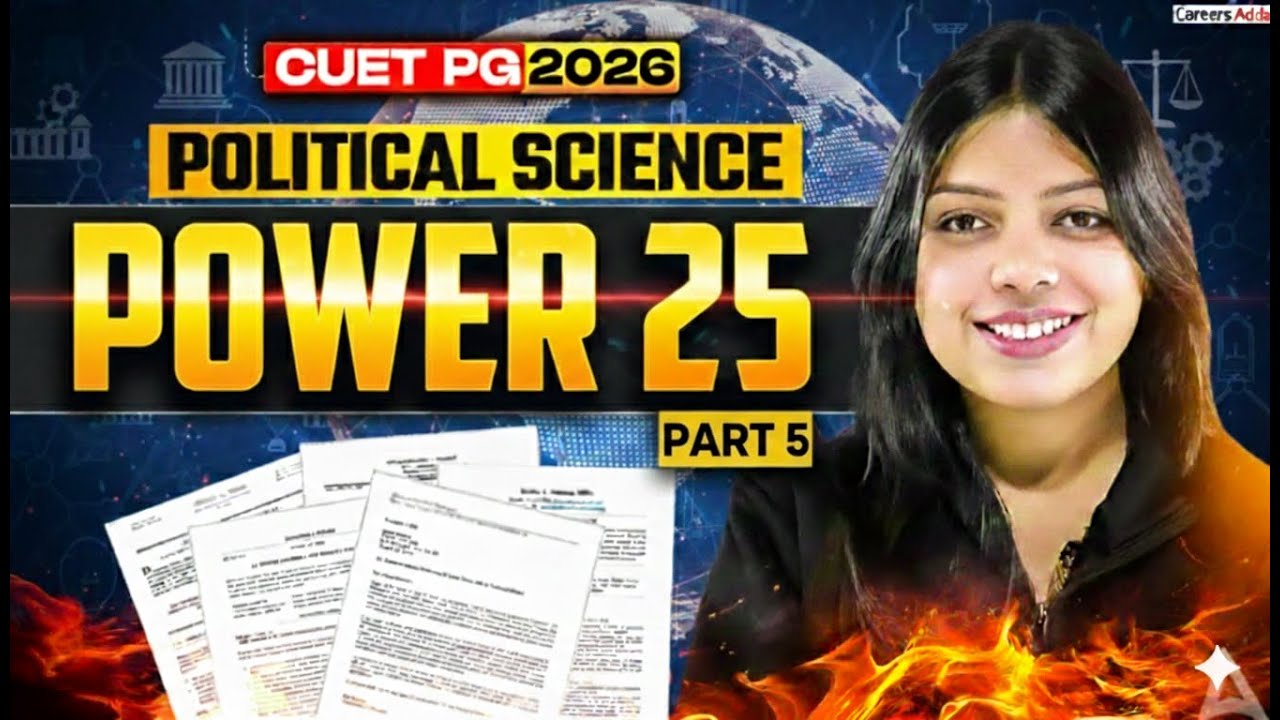CUET PG 2026 | POWER 25 | Political Science | Day 5 - YouTube