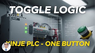 Xinje PLC Programming: Create Toggle ON/OFF Logic with a Single Pushbutton