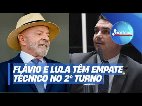 Pesquisa PoderData/AYA: Flávio tem 51% contra 49% de Lula no 2º turno; o cenário é de empate técnico