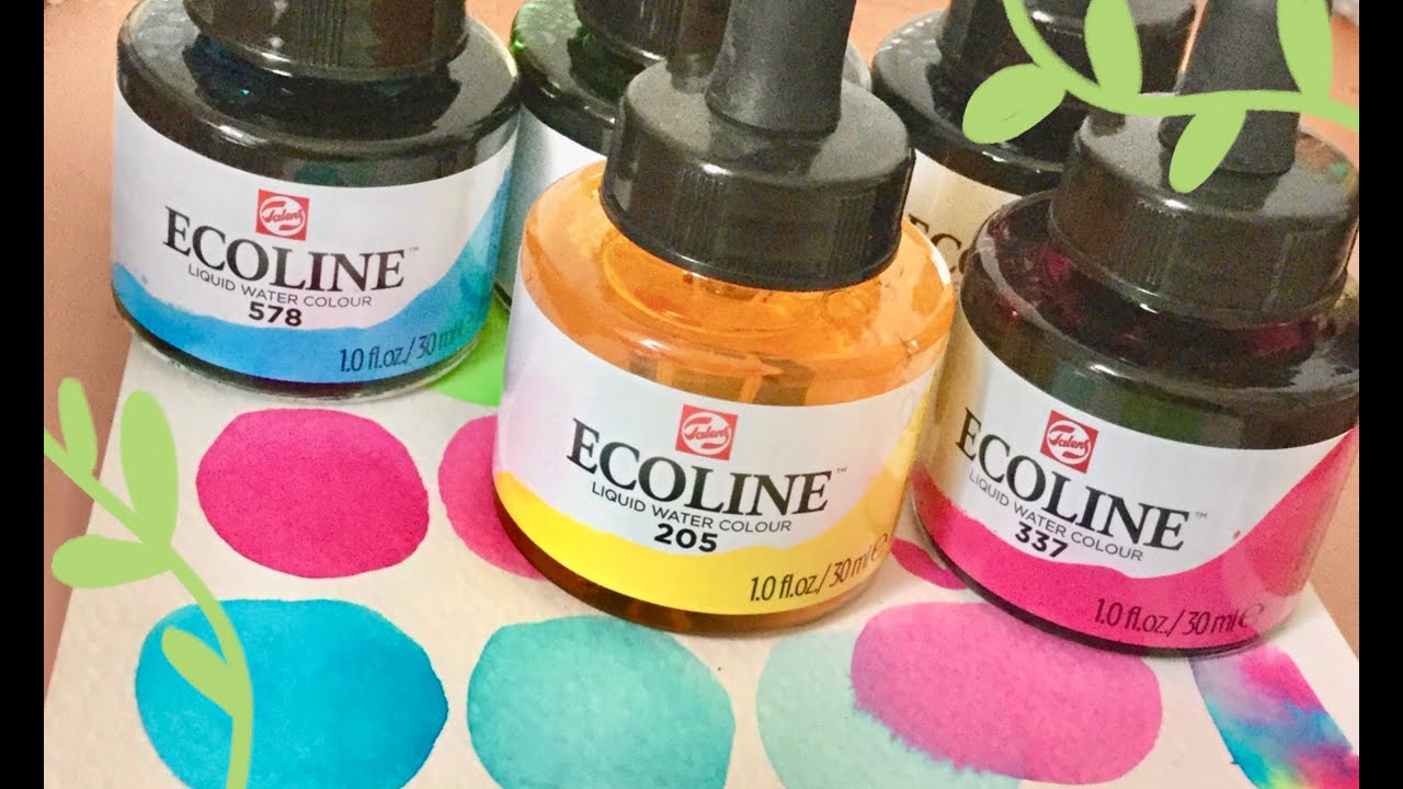 Review Ecoline acuarelas liquidas- primera impresión