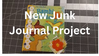 New Junk Journal Project, Vintage Bambi 1st Little Golden Book