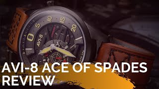 AVI 8 Hawker Harrier 2 'Ace of Spades' hands on undoxing/review (Most COMPLEX dial i have seen yet)