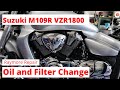 Suzuki M109R Oil Change. Changing the oil and filter on the VZR1800.