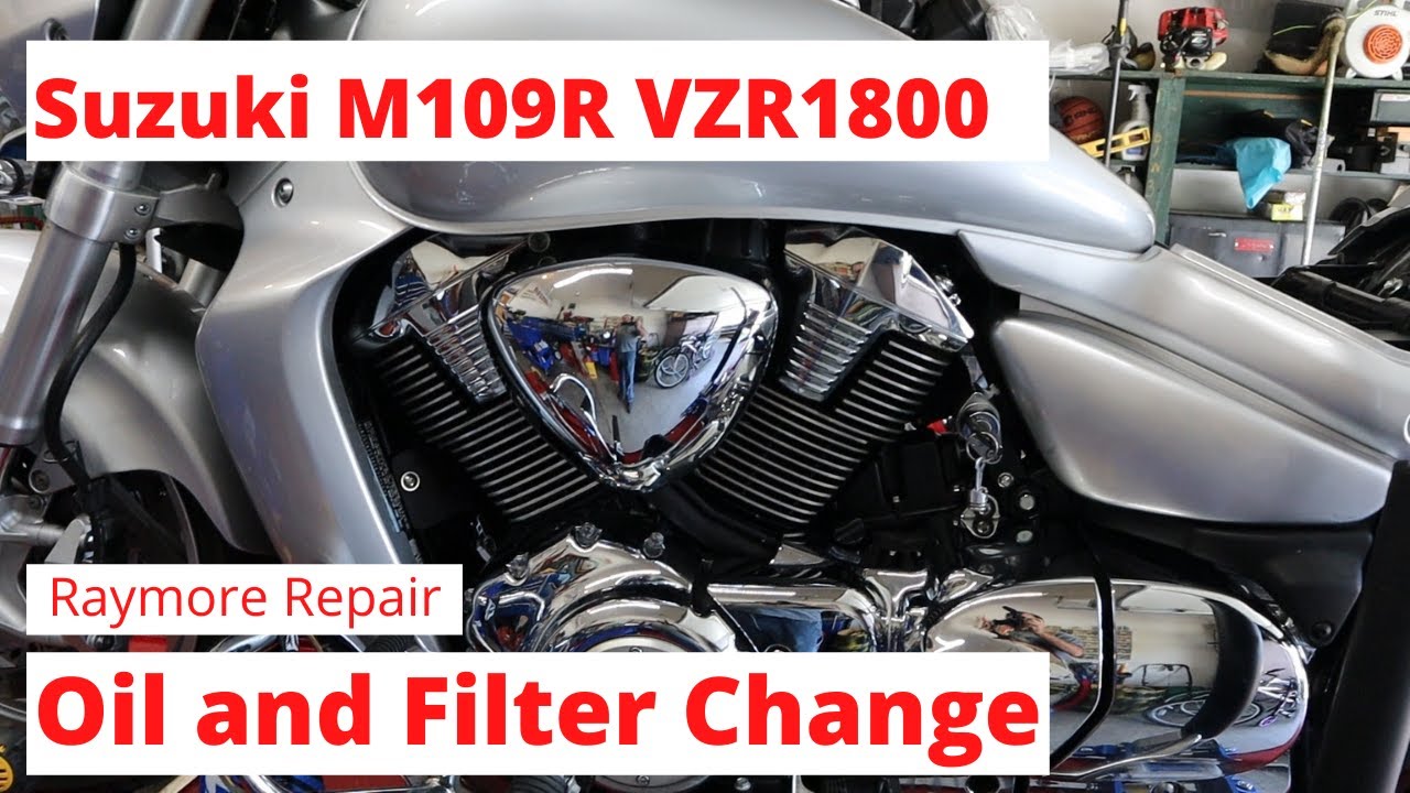 Замена масла в Suzuki M109R. Замена масла и фильтра на VZR1800.
