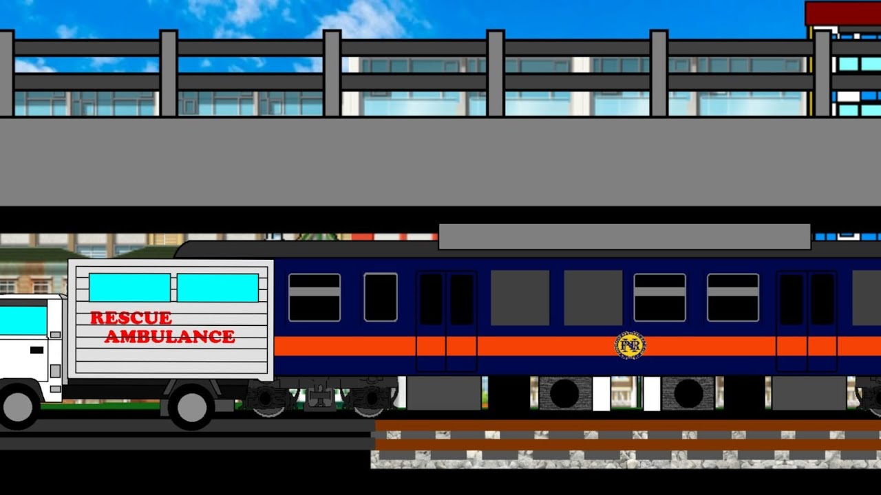 PNR Train Hits ambulance (Train Accident)