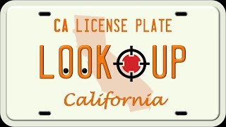 How to Search A California License Plate Number