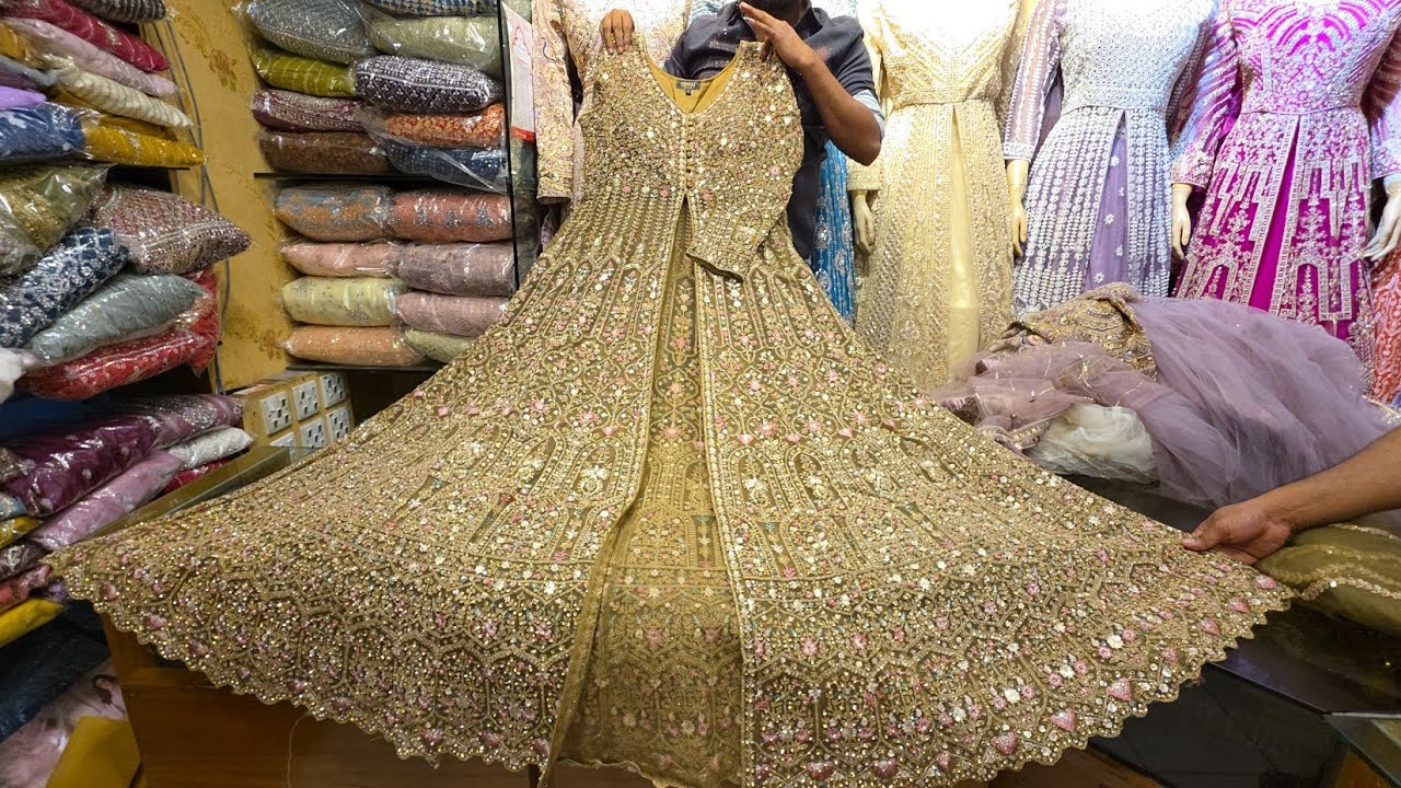 Luxury bridal fron cut gown | বোম্বে ব্রাইডাল ফ্রন্ট কাট গাউন Dimanding bridal wear at wholesale 