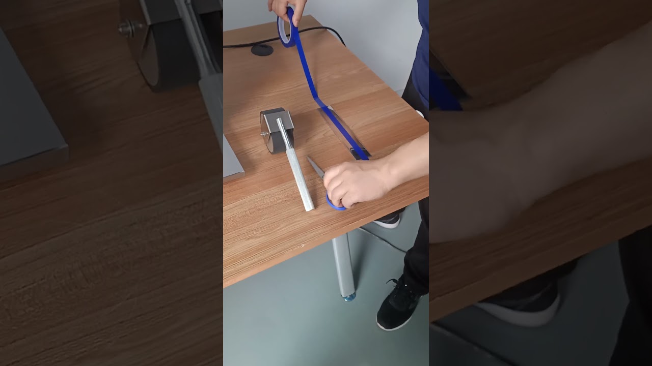 How to make a 90° and 180° peeling test sample of adhesive tape