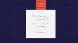How to Reset Your MyOCF Password