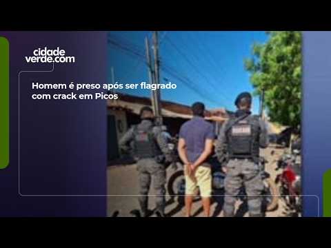 Man arrested after being caught with crack in Picos
