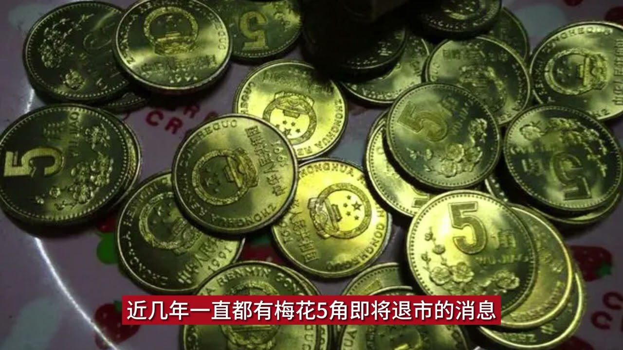 人民币收藏之梅花伍角硬币，非常值钱的一个年份精制币，一枚价值6600元。