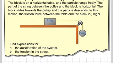 Finding expression for acceleration and tension for connected objects
