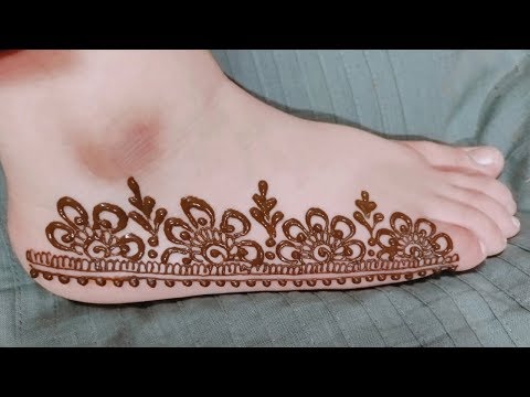 Repeat Easy Simple Feet Mehndi Design 2019 Beautiful Foot Mehndi