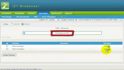 How to create IVR campaign in ICTBroadcast