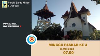 Download Lagu (LIVE STREAMING) MISA MINGGU PASKAH KE 3  - 01 MEI 2022, PAROKI ST. MIKAEL SBY MP3