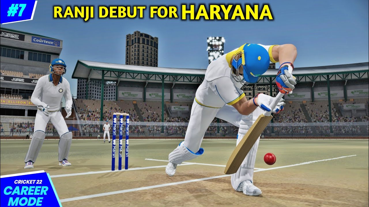 7 RANJI Debut for Haryana Player of the Match in Debut Cricket 22