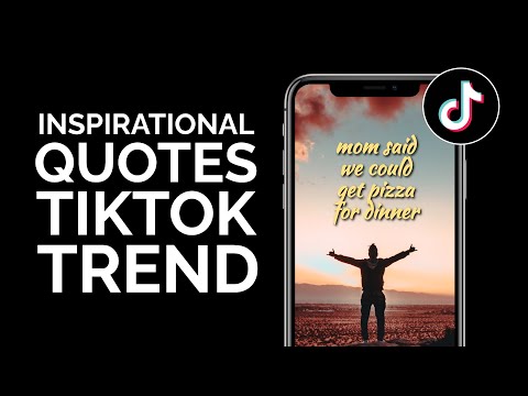 How to Do the Inspirational Quotes TikTok Trend (Motivational Poster Maker)