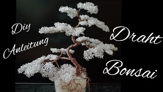 Bonsai Baum aus Draht basteln/ Anleitung Lebensbaum/ Drahtbaum selber machen (auf Deutsch)