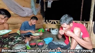 Spend the night together in a forest hut and continue working together with the help of a man fro...