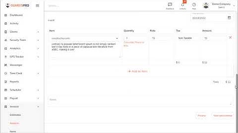 How To View Or Edit Invoice Details On The Dashboard? -GuardsPro Help Center Video