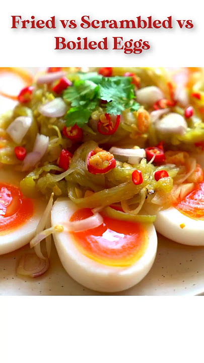 Fried vs Scrambled vs Boiled Egg | Which Is the Healthiest? #healthylifestyle