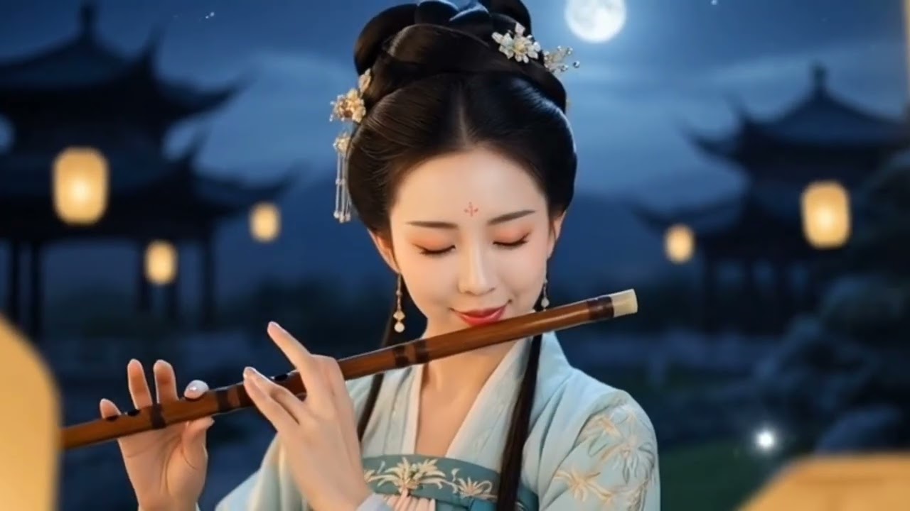 The sound of the flute under the 