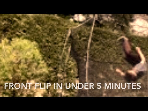 How to front flip in under 5 minutes - YouTube