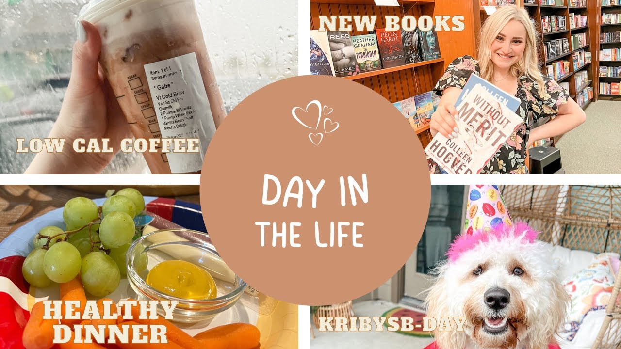 Vlog: DAY 5 OF 75 SOFT- WHAT I EAT IN A DAY-GET READY WITH ME -DOG BIRTHDAY PARTY-NEW BOOKS