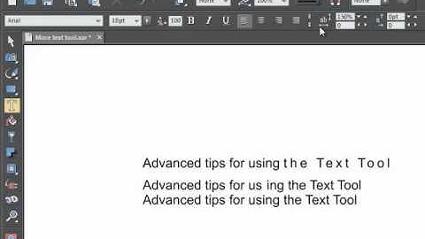 Text Positioning in Xara Designer Titles