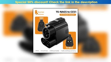 Slide feyree TS-NACS to CCS1 Adapter For Ford Rivian GM Car NACS to CCS1 Adapter Compatible with DC