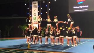 Whitney HS cheer USA competition