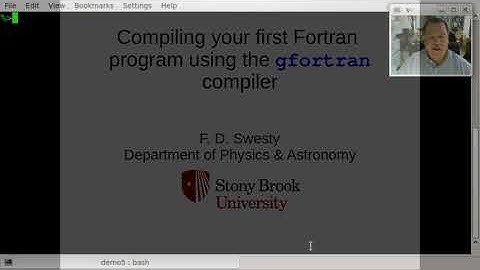 Using gfortran to compile your first Fortran program