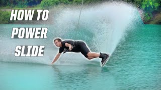 HOW TO POWERSLIDE  WAKEBOARDING  BOAT  POWER SLIDE