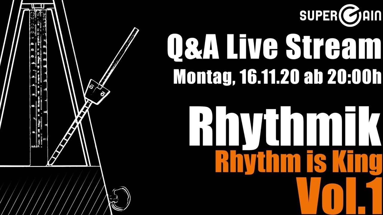 Live Stream - Rhythm is King! SUPERGAIN - The Guitar Academy
