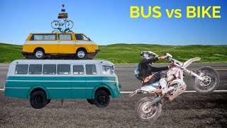 BUS vs BIKE Hill Road Race - Android Gameplay screenshot 1