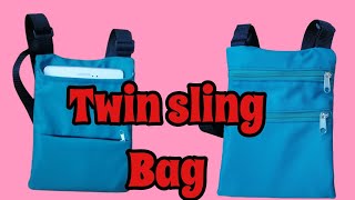 how to sew a Twin sling bag