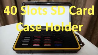 40 Slots Professional SD  Card Case Holder