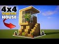 Minecraft: 4x4 Starter House Tutorial - How to Build a House in Minecraft!