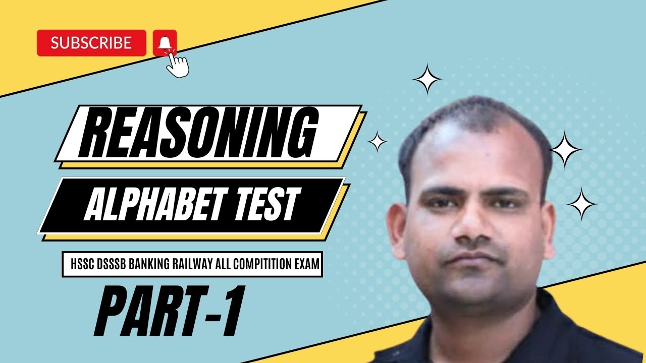 REASONING! ALPHABET TEST! TOPIC WISE PRACTICE! HSSC CET , BANKING