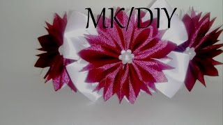 РЕЗИНКА НА ПУЧОК, МК / DIY Kanzashi Flower Bun Garland Headband / DIY Hair Bun Scrunchies Headband РЕЗИНКА НА ПУЧОК, МК / DIY Kanzashi Flower Bun Garland Headband / DIY Hair Bun Scrunchies Headband