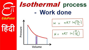 Work done in Isothermal process in Thermodynamics | in HINDI