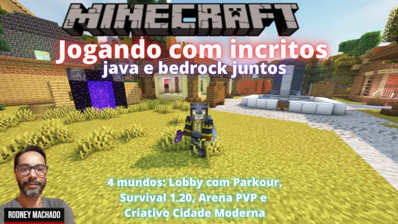 🔴🎮🔴 MINECRAFT JOGANDO COM INSCRITOS JAVA E BEDROCK JUNTOS 🔴🎮🔴 