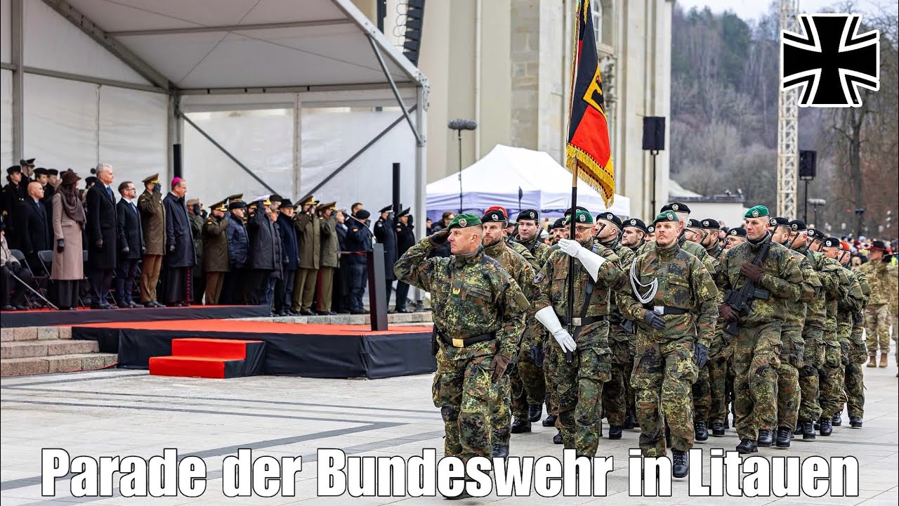 Parade der Bundeswehr zum Lithuanian Armed Forces Day in Vilnius - Litauen Panzerbrigade 45 