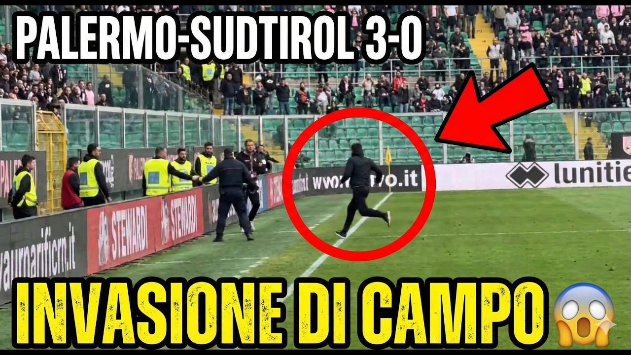 Palermo-Sudtirol 3-0: INVASIONE DI CAMPO e 3 CANNOLI! 🤯