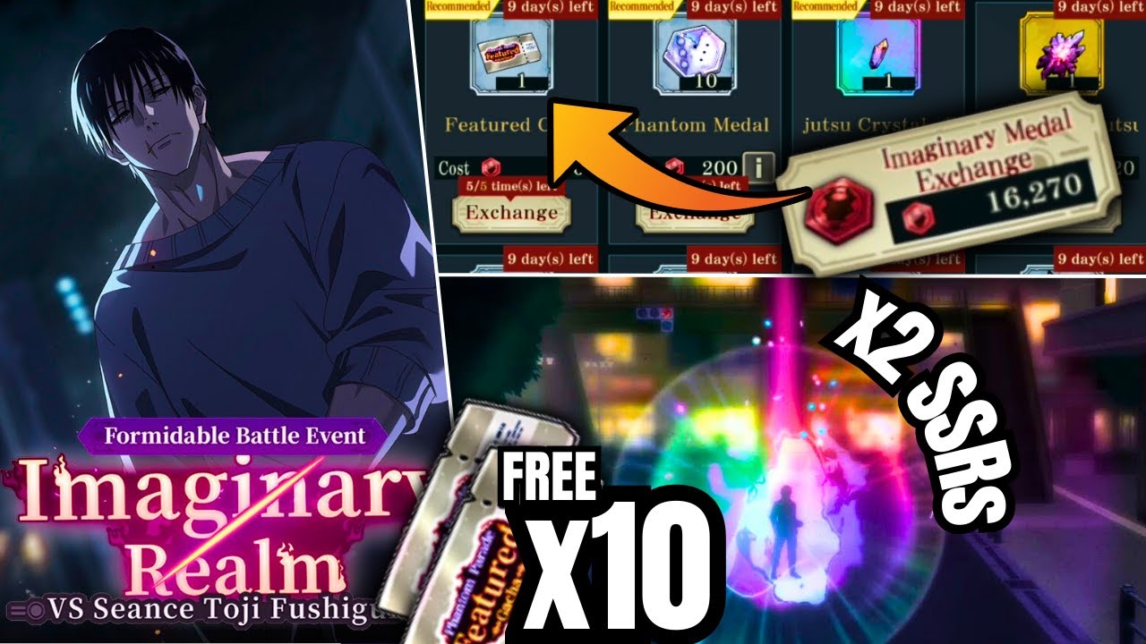 FREE TICKET LUCK?👀 vs SEANCE TOJI IMAGINARY REALM SHOP CLEAR & MEGUMI PULLS JJK: PHANTOM PARADE